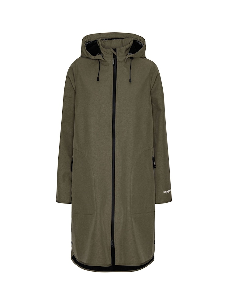 Ilse Jacobsen Waterproof A Line Softshell Raincoat - Image 9 of 9