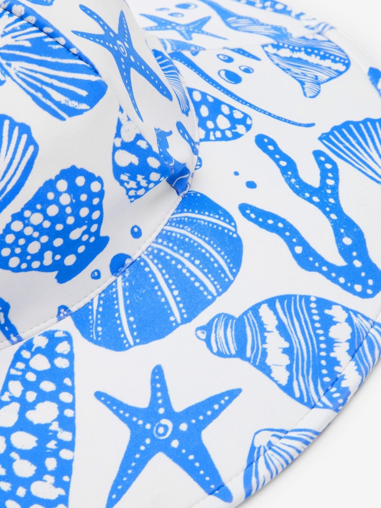 Cream/Blue Swim Hat (3mths-10yrs) - Image 3 of 3