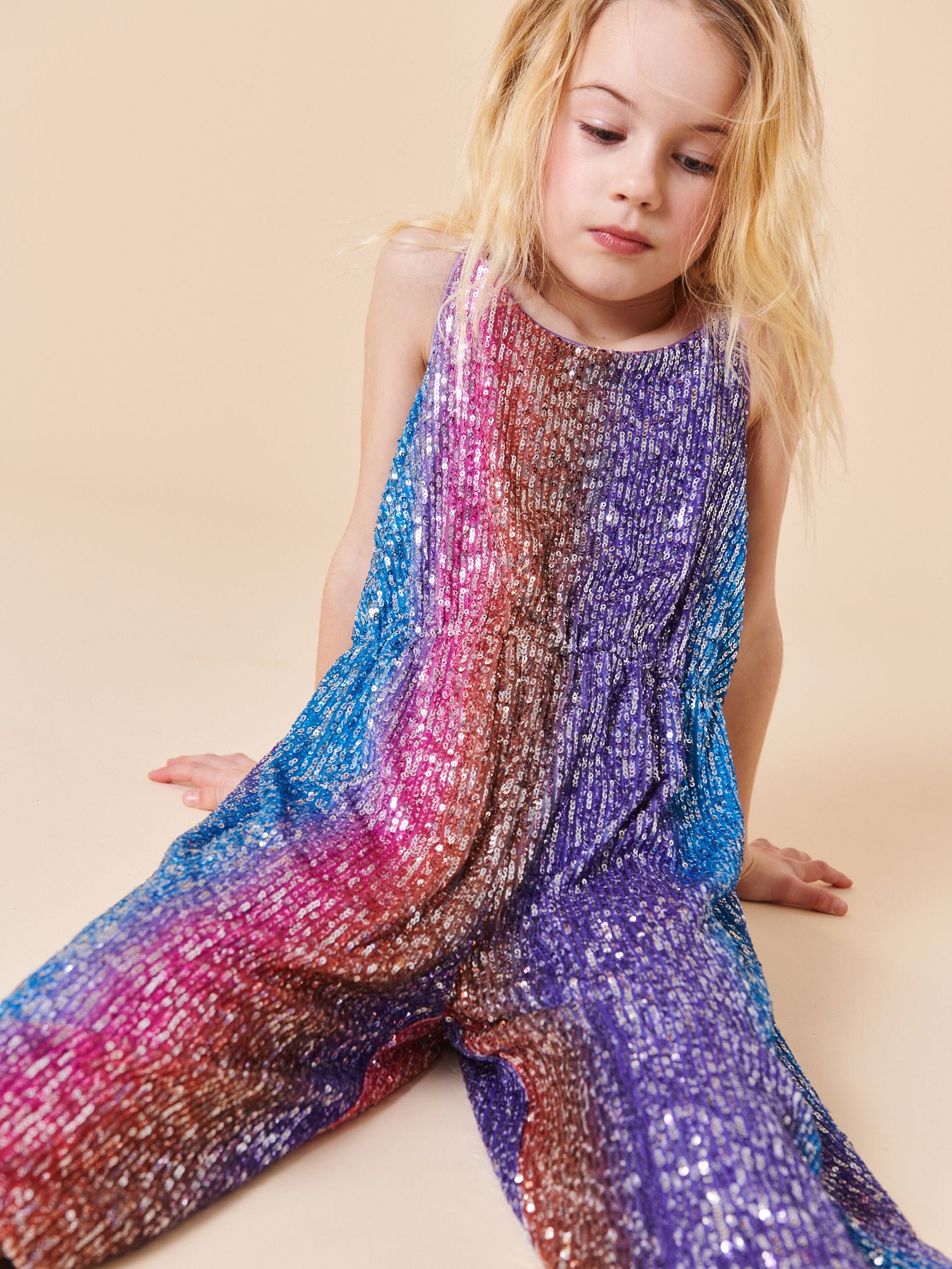 Buy Bright Rainbow Sequin Jumpsuit 3 16yrs from Next Luxembourg