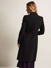 Phase Eight Black Stand Up Collar Susie Coat - Image 1 of 8