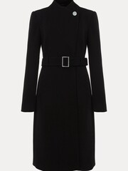 Phase Eight Black Stand Up Collar Susie Coat - Image 8 of 8