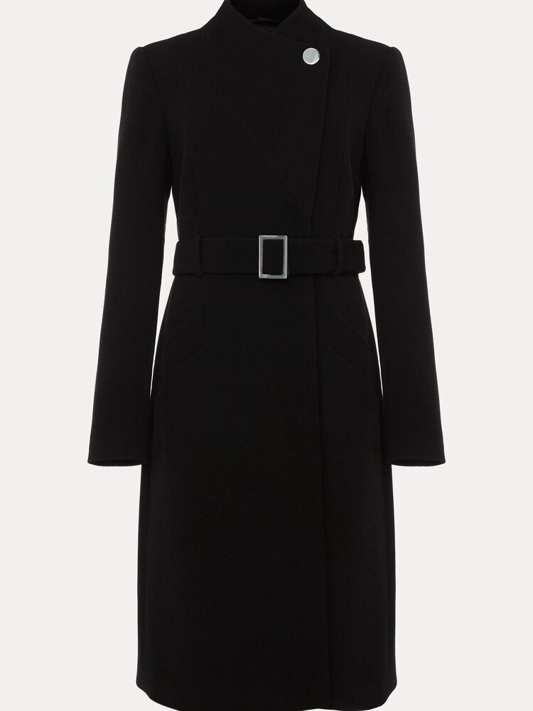 Phase Eight Black Stand Up Collar Susie Coat - Image 8 of 8