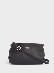 OSPREY LONDON The Carina Shrug Italian Leather Midnight Pearl Midnight Handbag - Image 1 of 6