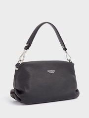 OSPREY LONDON The Carina Shrug Italian Leather Midnight Pearl Midnight Handbag - Image 2 of 6