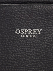 OSPREY LONDON The Carina Shrug Italian Leather Midnight Pearl Midnight Handbag - Image 6 of 6
