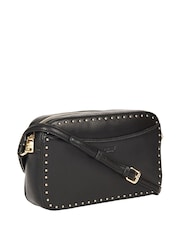 OSPREY LONDON Black Saddle Leather Lennox Medium Cross-Body Bag - Image 1 of 4