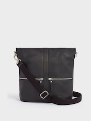 OSPREY LONDON Grainy Hide Leather Levisham Cross-Body Bag - Image 1 of 6