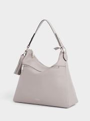 OSPREY LONDON Grainy Hide Leather Stella Hobo Bag - Image 2 of 5