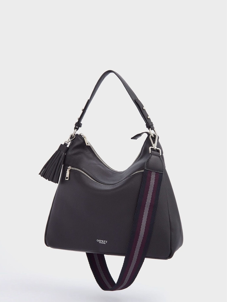 OSPREY LONDON Natural The Stella Leather Hobo Bag - Image 1 of 6