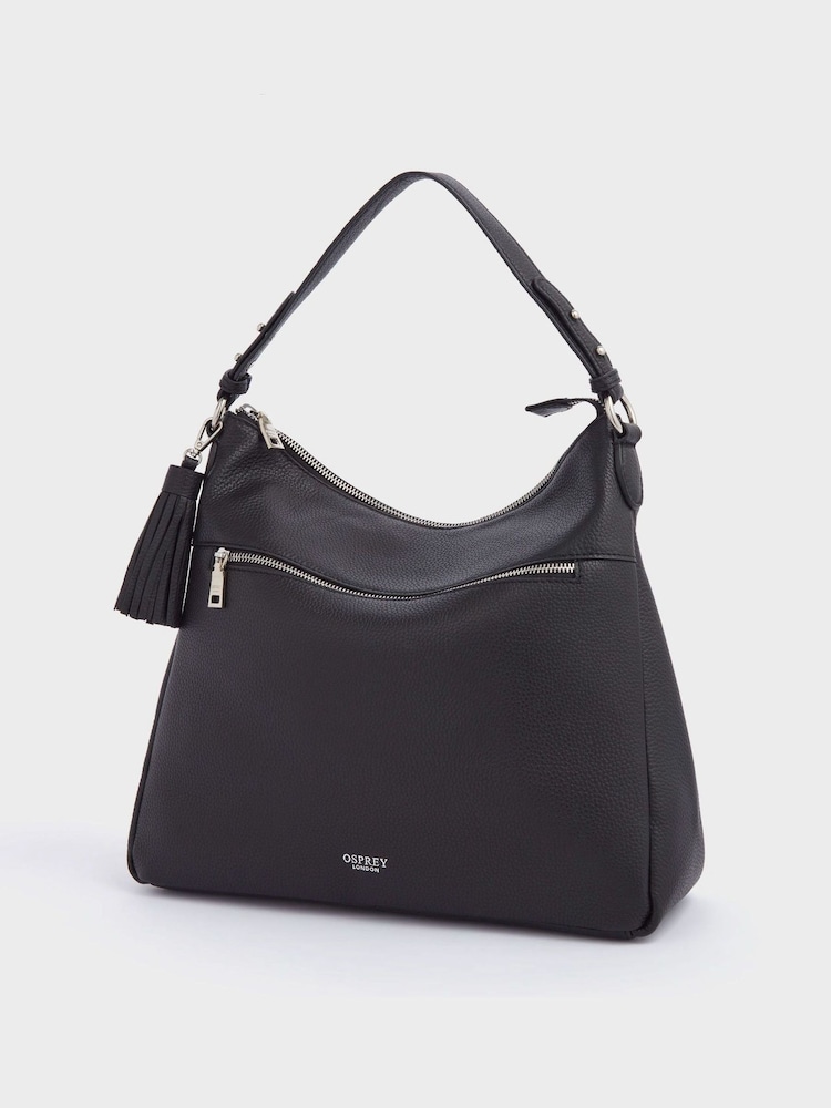 OSPREY LONDON Natural The Stella Leather Hobo Bag - Image 2 of 6