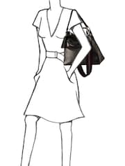 OSPREY LONDON Natural The Stella Leather Hobo Bag - Image 6 of 6