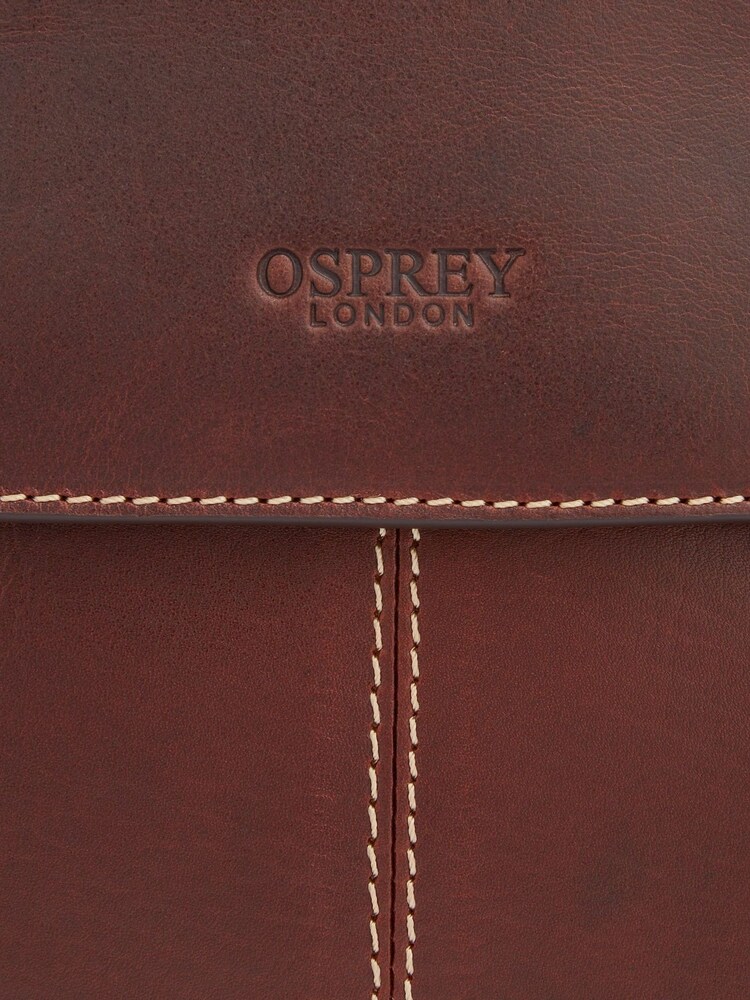 OSPREY LONDON Cognac Brown Narissa Leather Cross-Body Bag - Image 5 of 5