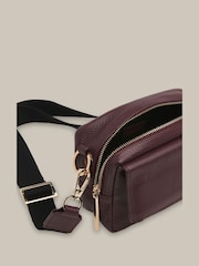 Whistles Purple Bibi Chocolate Cross-Body Bag - Image 3 of 4