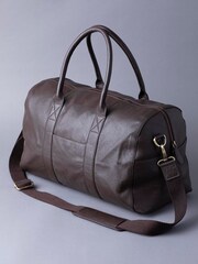 Lakeland Leather Brown Scarsdale Leather Holdall - Image 1 of 8
