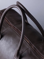 Lakeland Leather Brown Scarsdale Leather Holdall - Image 4 of 8