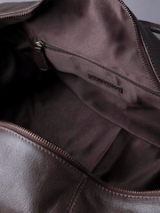 Lakeland Leather Brown Scarsdale Leather Holdall - Image 5 of 8
