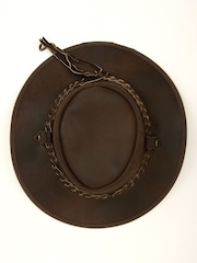 Lakeland Leather Brown Outback III Australian Style Leather Hat - Image 2 of 5