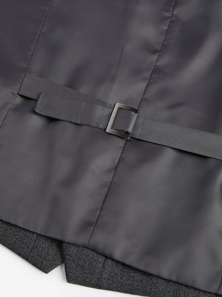 Grey Wool Blend Waistcoat - Image 4 of 4 Grey Wool Blend Waistcoat - Image 4 of 4