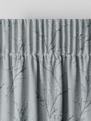 Laura Ashley Blue Pussy Willow Embroidered Made To Measure Curtains - Image 6 of 9