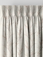 Laura Ashley Blush Pink Pussy Willow Embroidered Made To Measure Curtains - Image 5 of 9