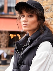 Mint Velvet Black Padded Longline Gilet - Image 4 of 6