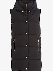 Mint Velvet Black Padded Longline Gilet - Image 5 of 6
