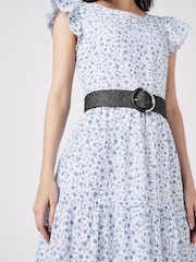 Black Raffia Wide Belt - Image 3 of 6