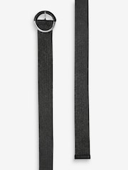 Black Raffia Wide Belt - Image 6 of 6