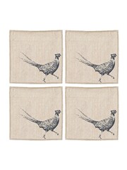 The Linen Table 4 Pack Natural Pheasant Linen Napkins - Image 2 of 3