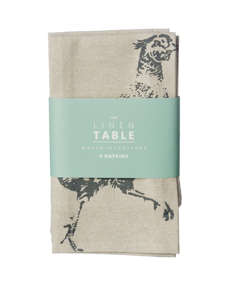 The Linen Table 4 Pack Natural Pheasant Linen Napkins - Image 3 of 3