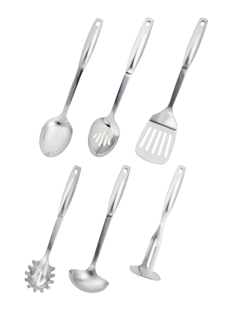 Stellar 6 Piece Silver Premium Kitchen Carousel Tool Set - Image 2 of 4
