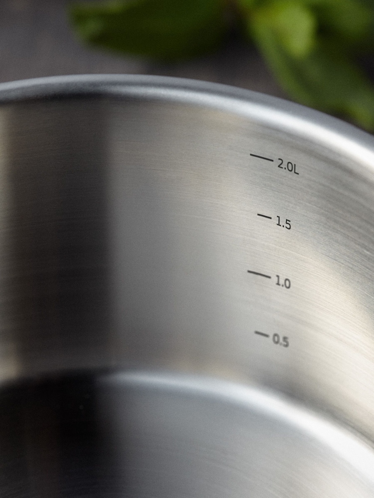 Stellar 3 Piece Silver Eclipse Saucepan Set - Image 2 of 4