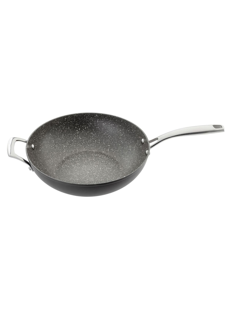 Stellar Grey Rocktanium Non Stick Wok 30cm - Image 4 of 4