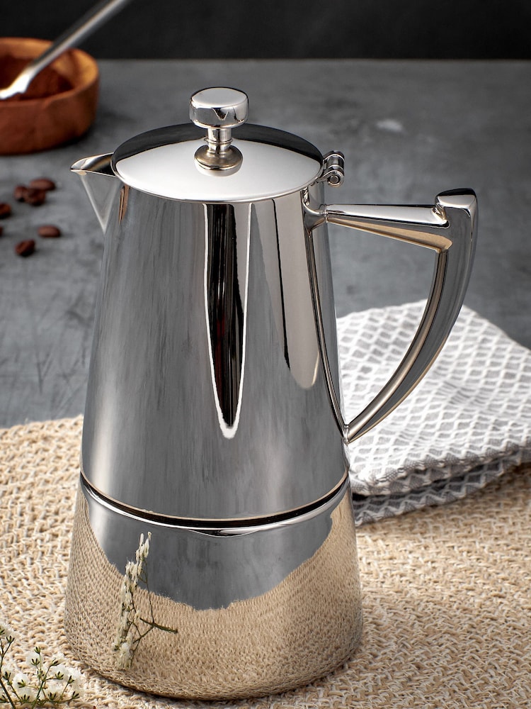 Stellar Silver Art Deco 6 Cup Espresso Maker - Image 1 of 2