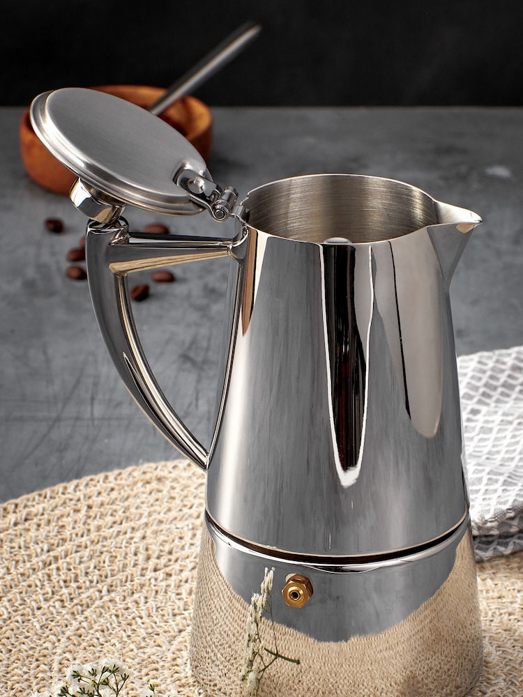 Stellar Silver Art Deco 6 Cup Espresso Maker - Image 2 of 2