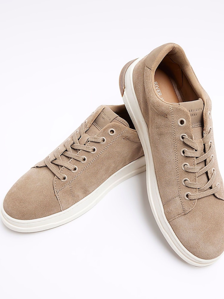 River Island Brown Suede Heel Clip Trainers - Image 6 of 6