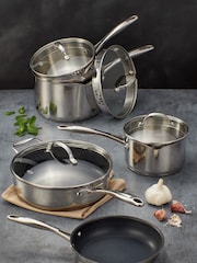 Stellar Silver 7000 5 Piece Draining Saucepan Set - Image 1 of 3