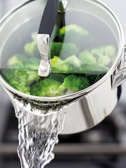 Stellar Silver Induction 5 Piece Draining Saucepan Set - Image 2 of 4