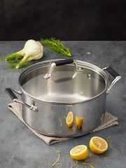 Stellar Grey Induction Casserole Dish 24cm - Image 1 of 2