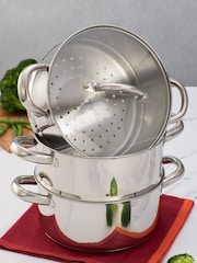 Judge Silver Steamers 3 Tier Steamer Set 20cm - Image 2 of 4