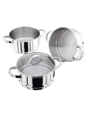 Judge Silver Steamers 3 Tier Steamer Set 20cm - Image 4 of 4