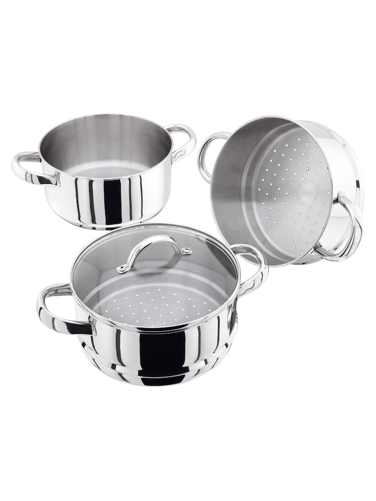 Judge Silver Steamers 3 Tier Steamer Set 20cm - Image 4 of 4