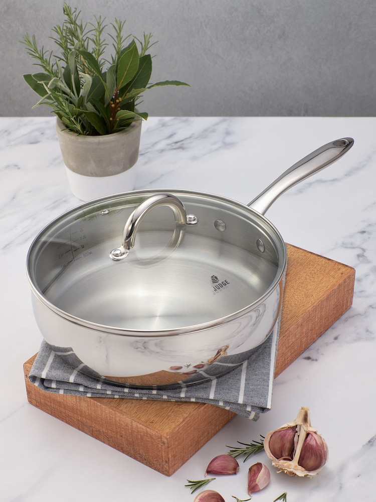Judge Silver Classic Saute Pan 24cm - Image 1 of 1