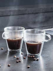 Judge Clear 2 Piece Double Walled Coffee Mug Set 200ml - Image 2 of 4