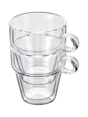 Judge Clear 2 Piece Double Walled Coffee Mug Set 200ml - Image 3 of 4