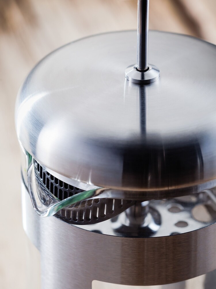 Judge Silver 8 Cup Glass Cafetiere 1L - Image 4 of 4