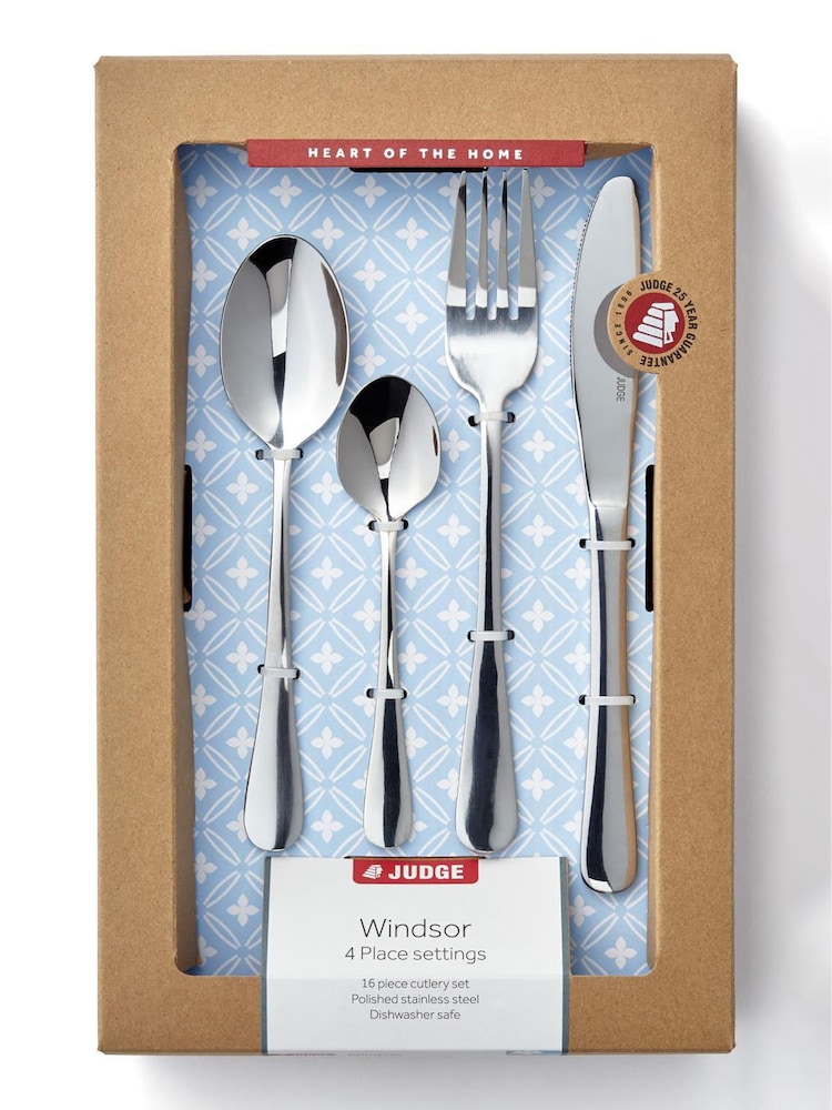 Judge 16 Piece Silver Windsor Cutlery Set - Image 3 of 4