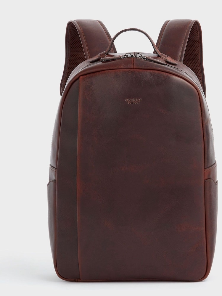 Коричневый - OSPREY LONDON кожаный рюкзак Carter - Image 1 of 5