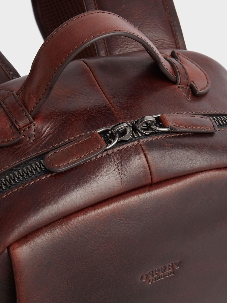 Коричневый - OSPREY LONDON кожаный рюкзак Carter - Image 5 of 5