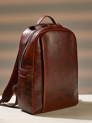 OSPREY LONDON Carter Saddle Leather Backpack - Image 7 of 11